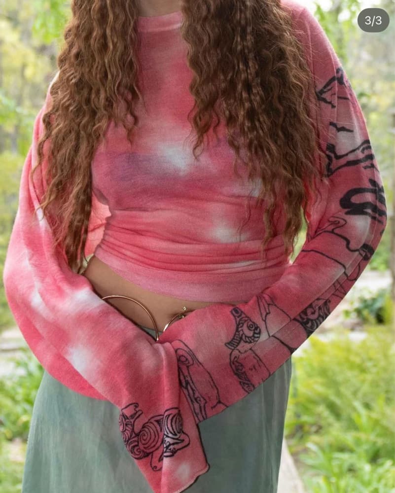 Adrian Cashmere Cave Dye Sweater - Image 2