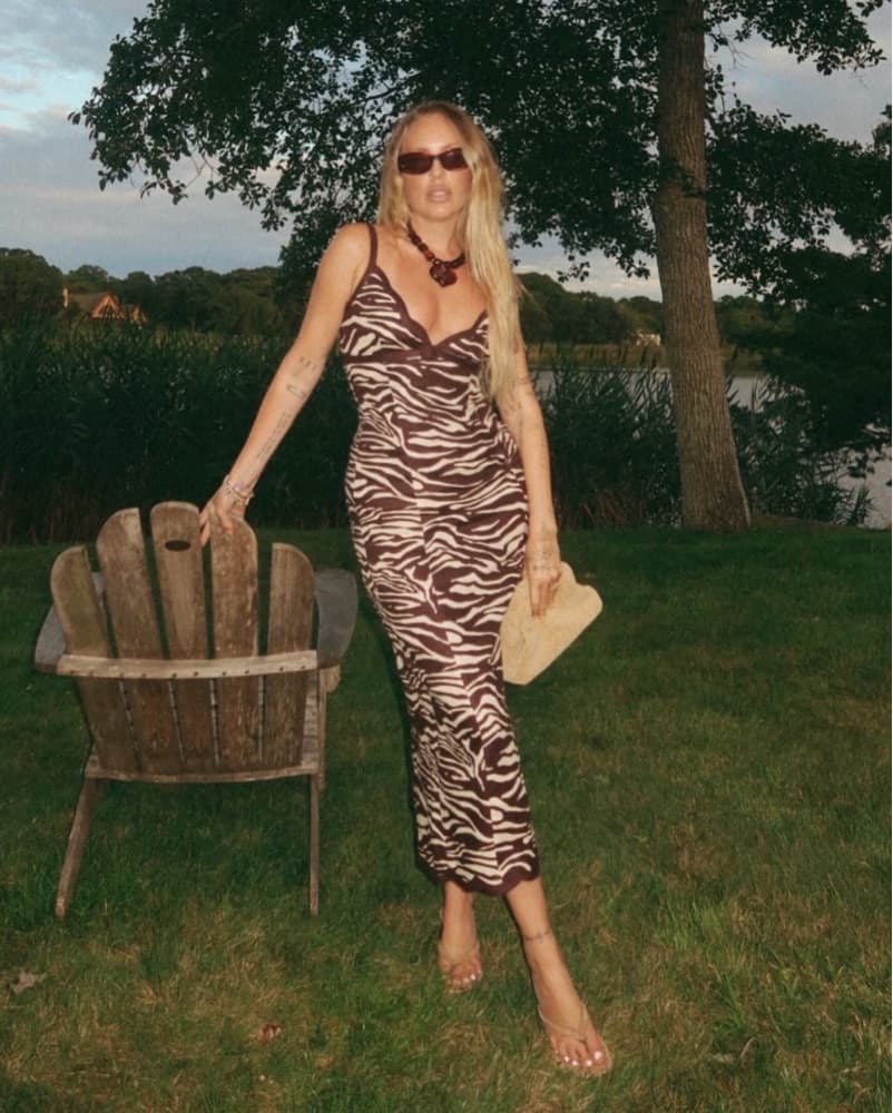 Reformation Zebra Dress | Animal Print Dress, Safari Outfit, Safari Dress, South Africa Outfits - Image 3