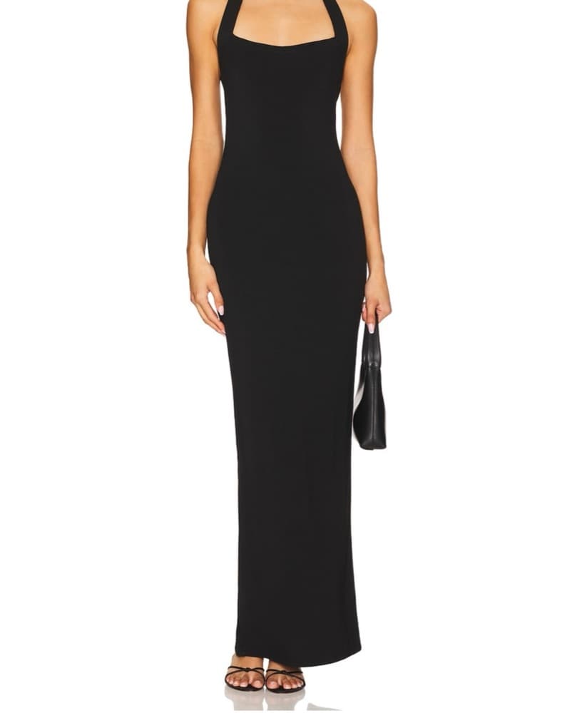 Sleek Black Maxi Dress - Image 1