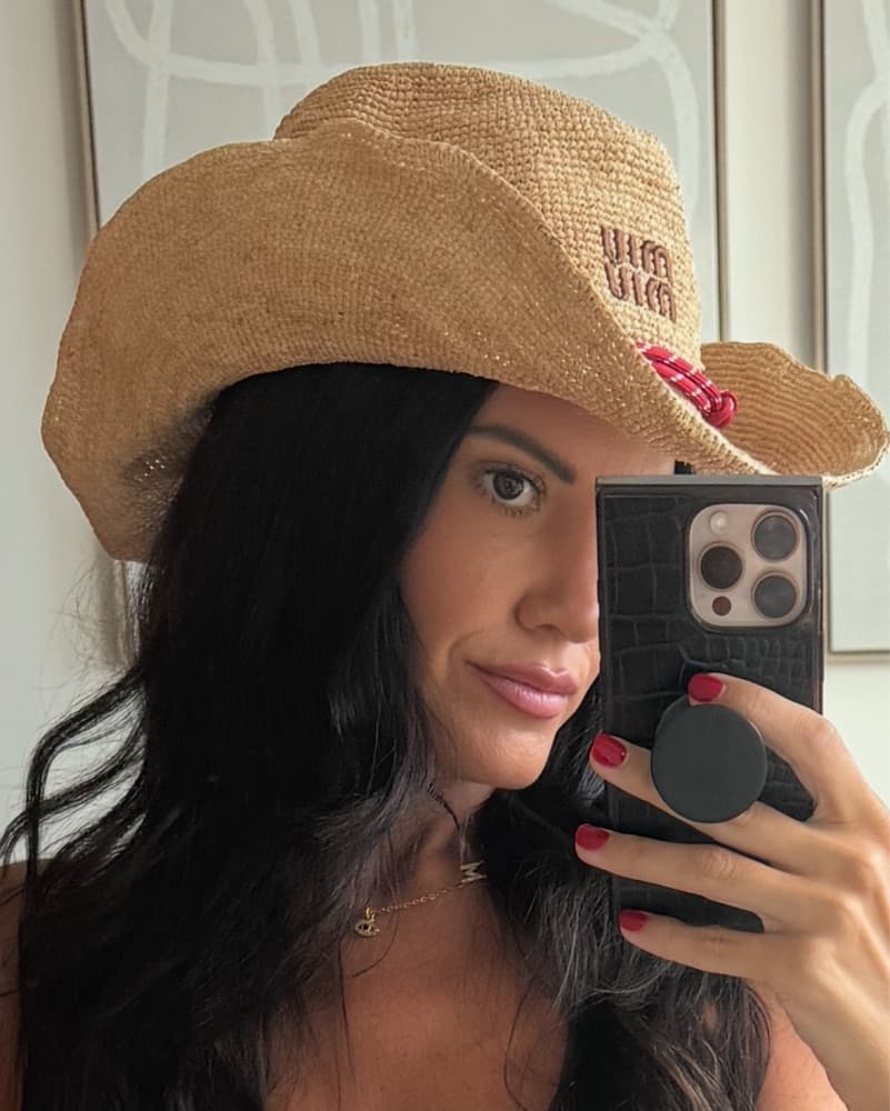 Miu Miu DUPE straw cowboy hat - Image 2