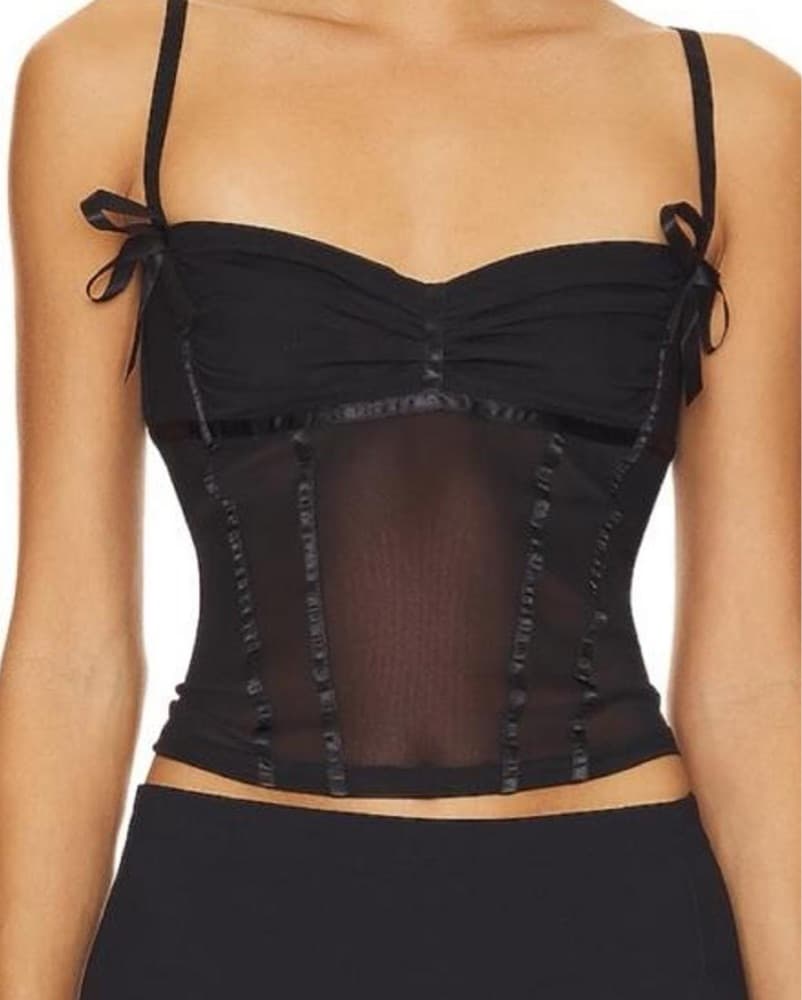 Sheer Corset Tank Top  - Image 1