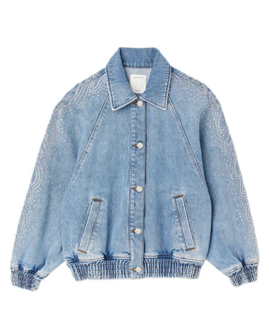 Sandro Embellished Denim Jacket  - Image 1
