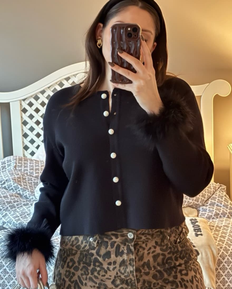 Sleeper Feather Cuff Cardigan - Image 1