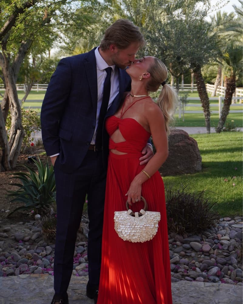Red Cutout Maxi Dress - Image 1