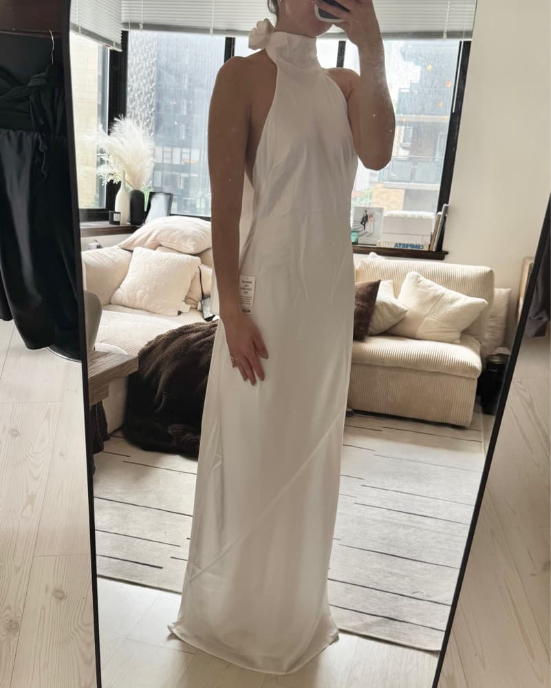 Show Me Your Mumu White Silk Maxi Dress - Image 1