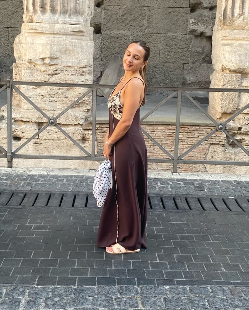 ZARA brown Maxi Dress - Image 2