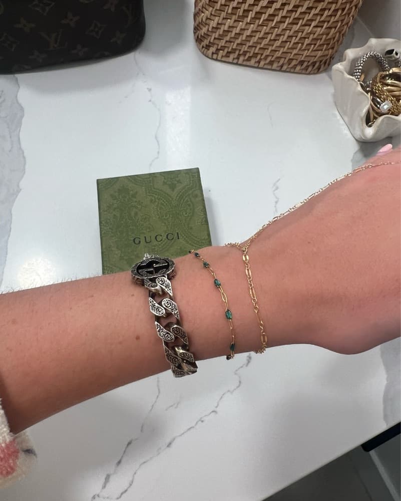 Gucci Interlocking Chain Bracelet - Image 3