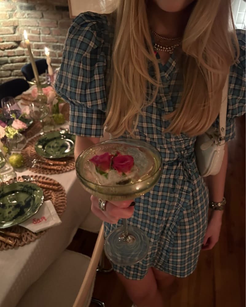 Ganni Seersucker Check Mini Dress - Image 2