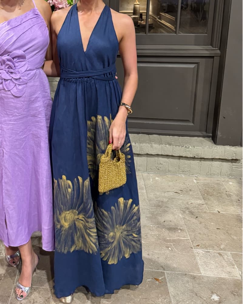 Linen Maxi Dress - Image 1