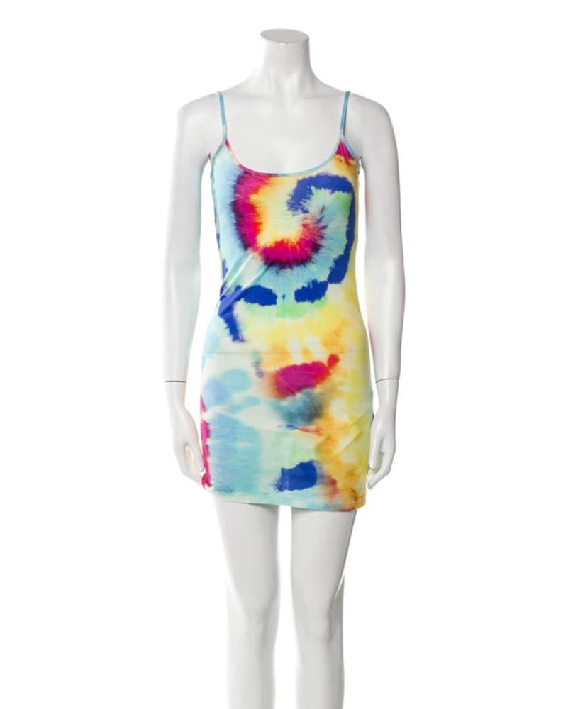 Vintage Tie Dye Mini Dress - Image 1