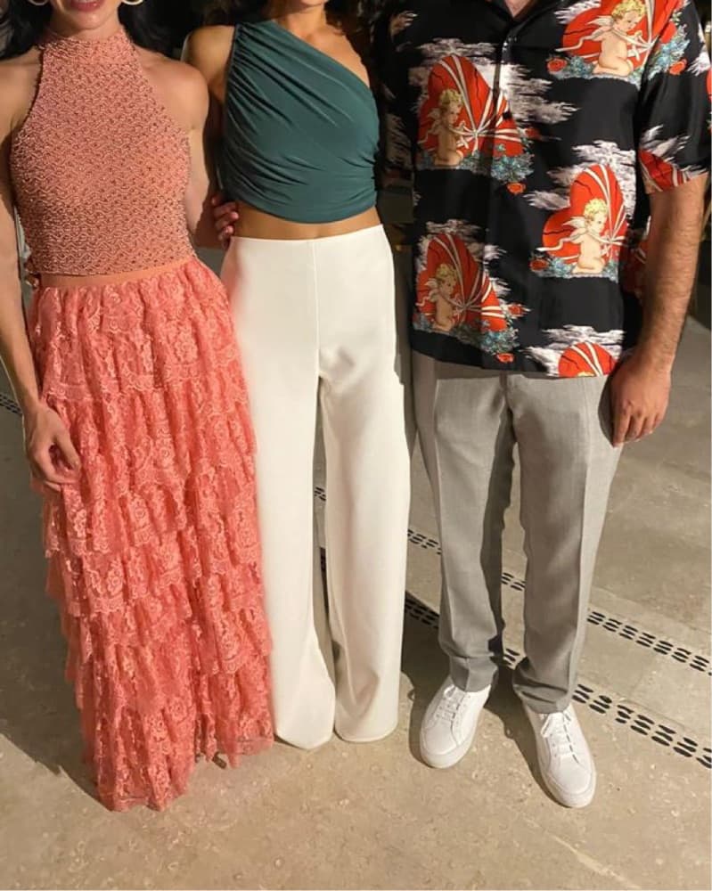 White Pants With Slit - Image 2