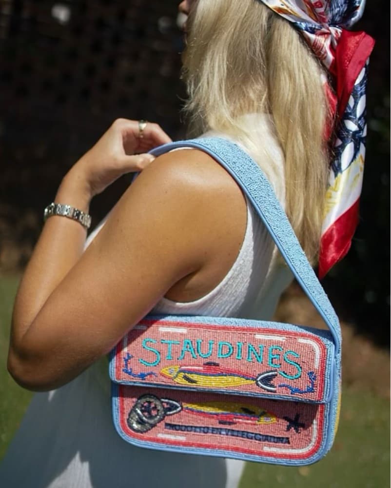 Staud Tommy Staudines Beaded Bag - Image 3