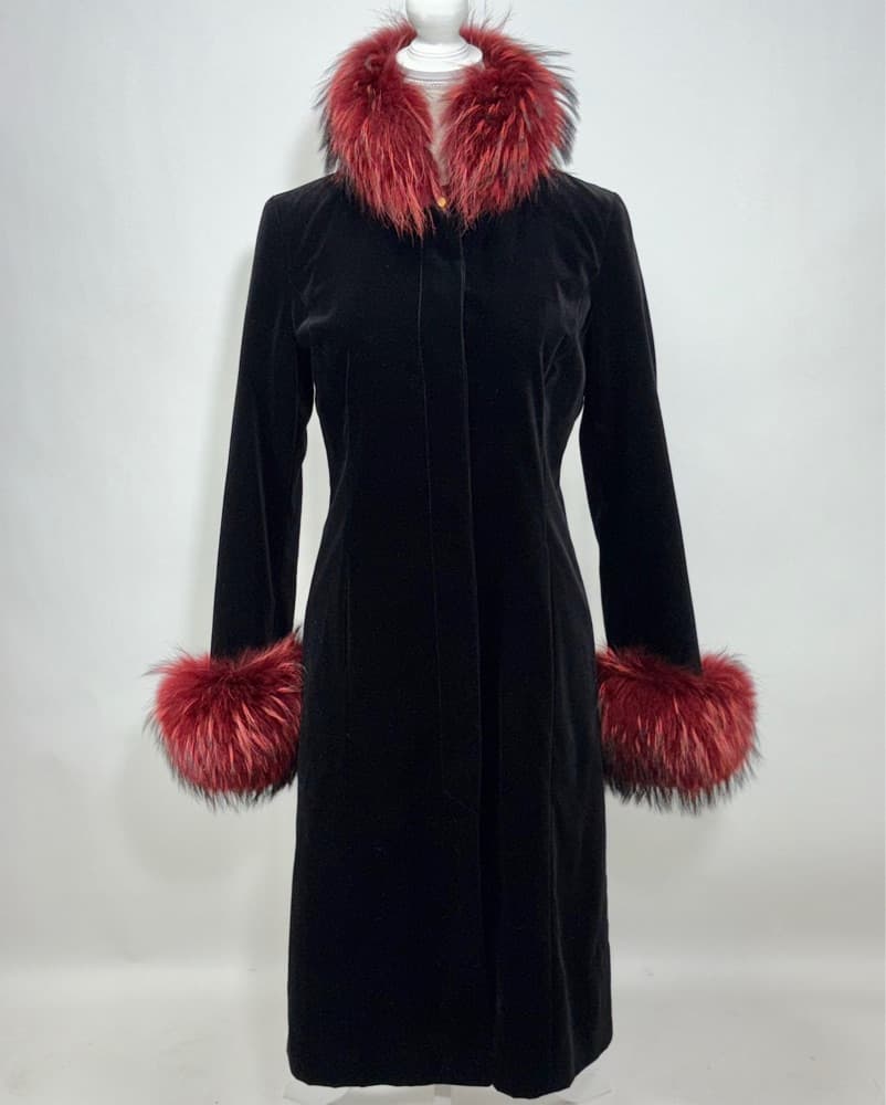 Vintage Versace Velvet Coat - Image 1