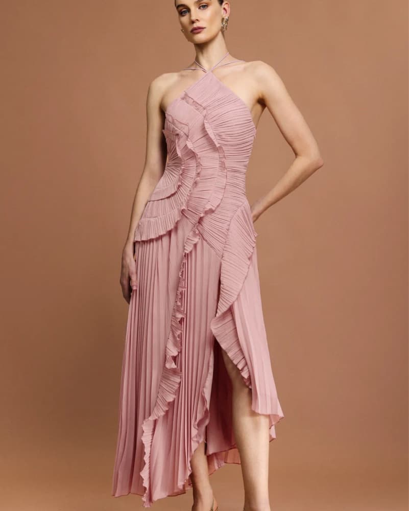Amur Pink Lorelie Maxi Dress Dupe XS/S - Image 1