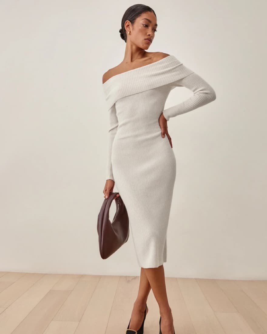 Reformation Midi Cashmere Sweater Dress  - Image 3
