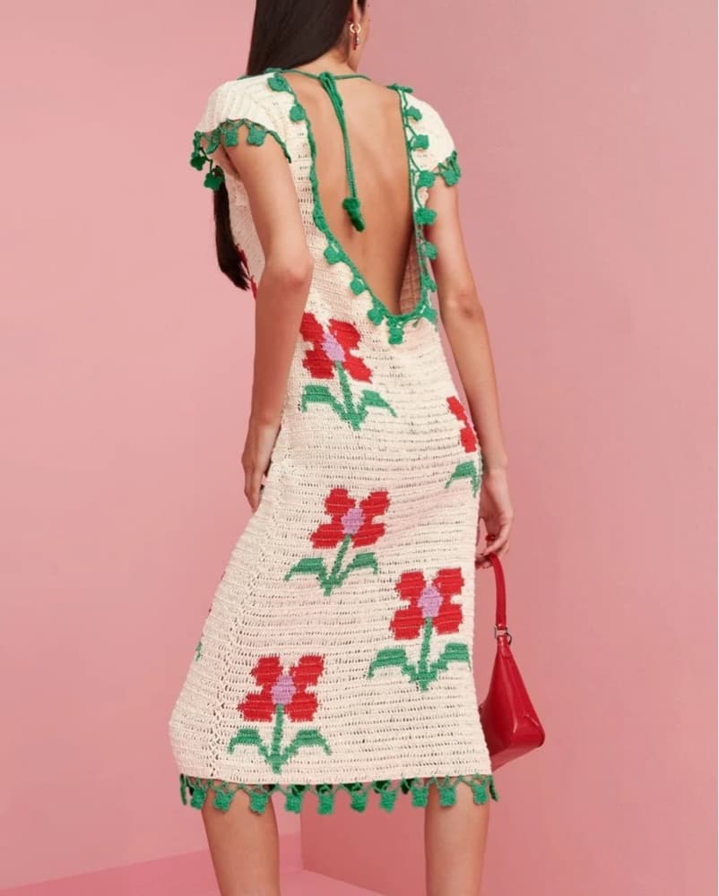 Celia B Crochet Dress - Image 2