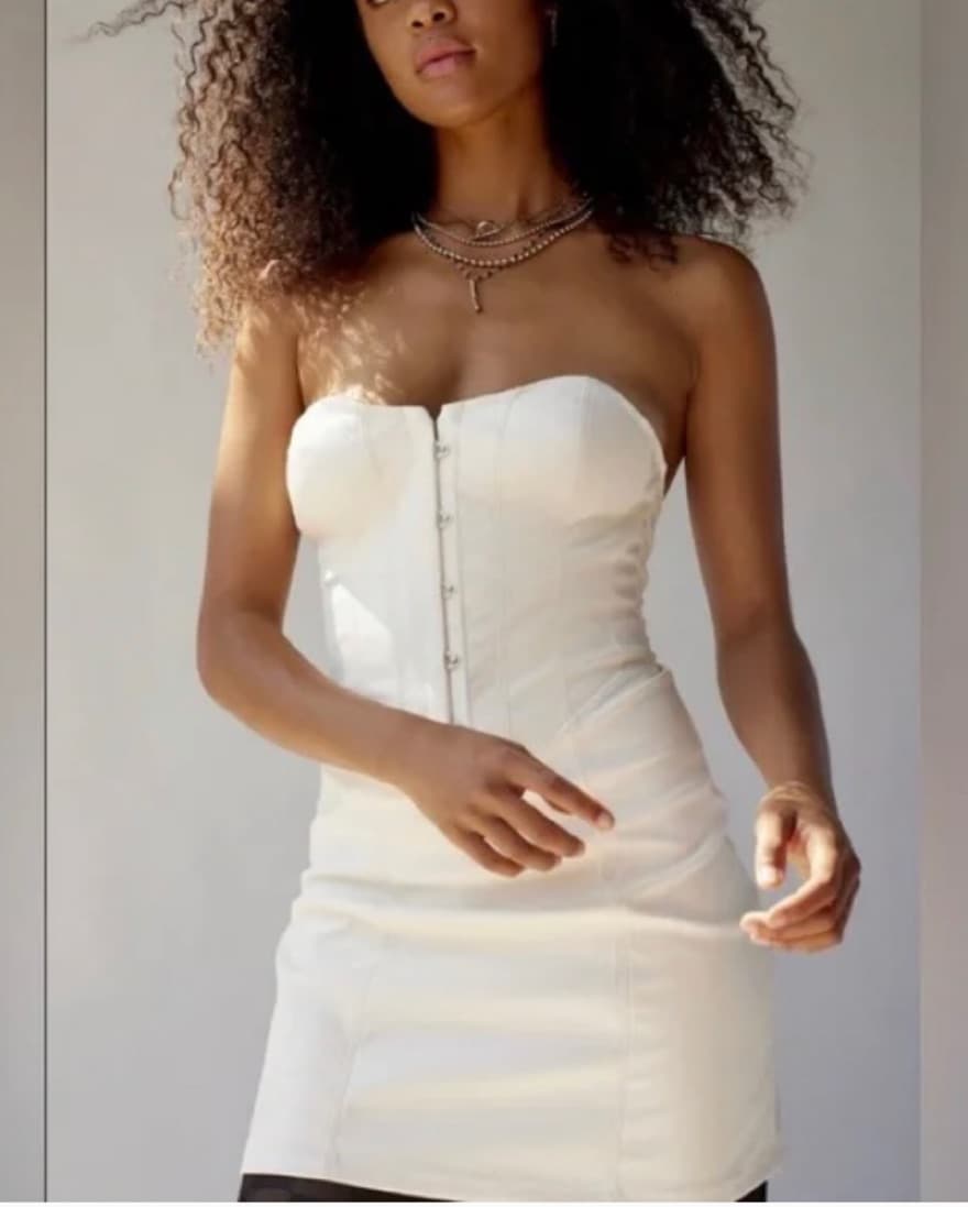 White Corset Dress - Image 2
