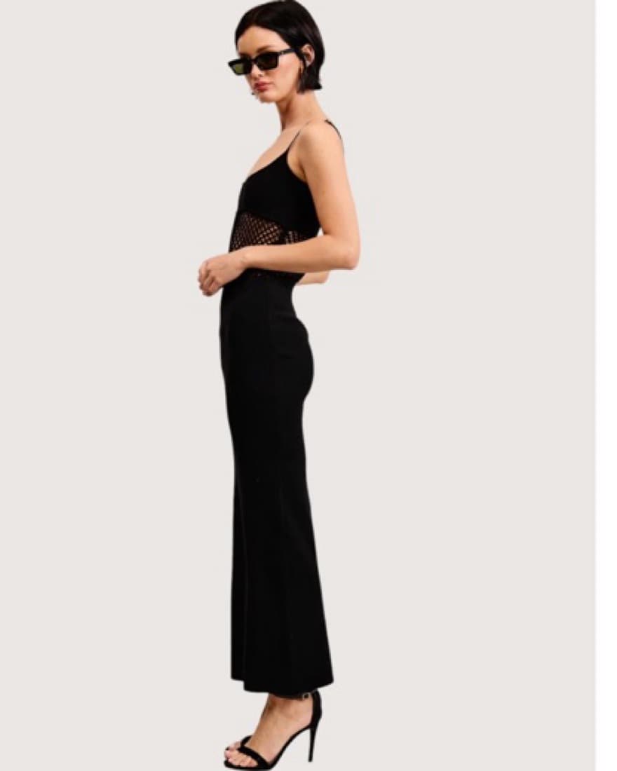 Black Knit Maxi Dress - Image 2