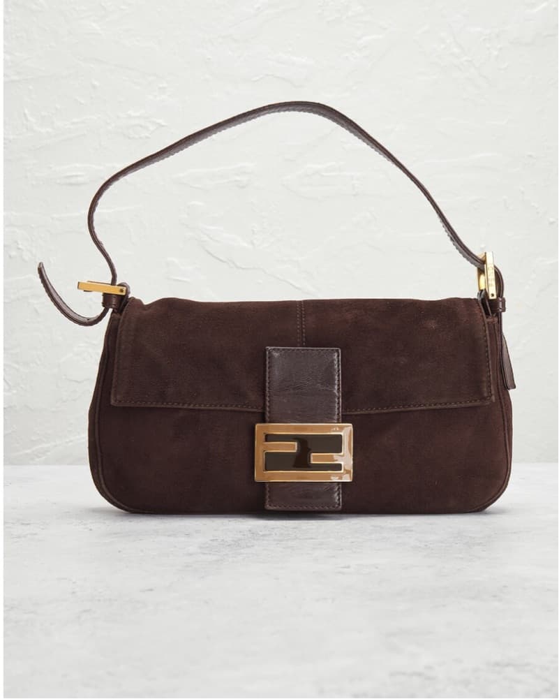 Brown Suede Fendi Bag - Image 1