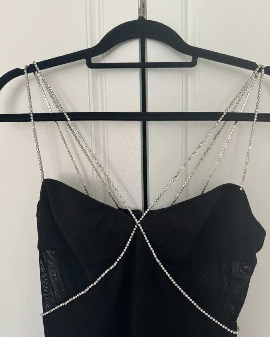 Black Heiress Midi Dress - Image 3