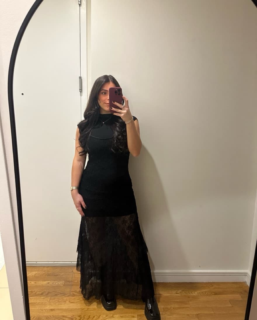 Lace Maxi Dress - Image 1