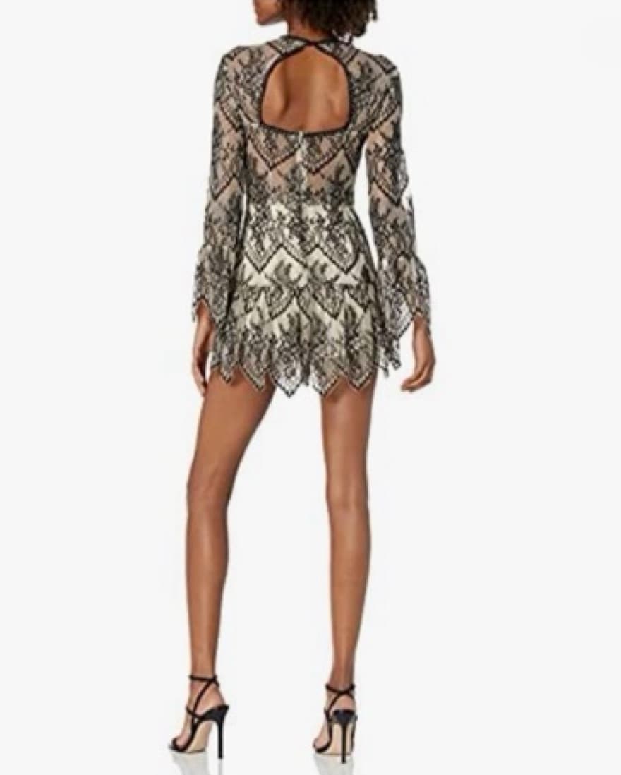 Captivating Lace Romper - Image 2