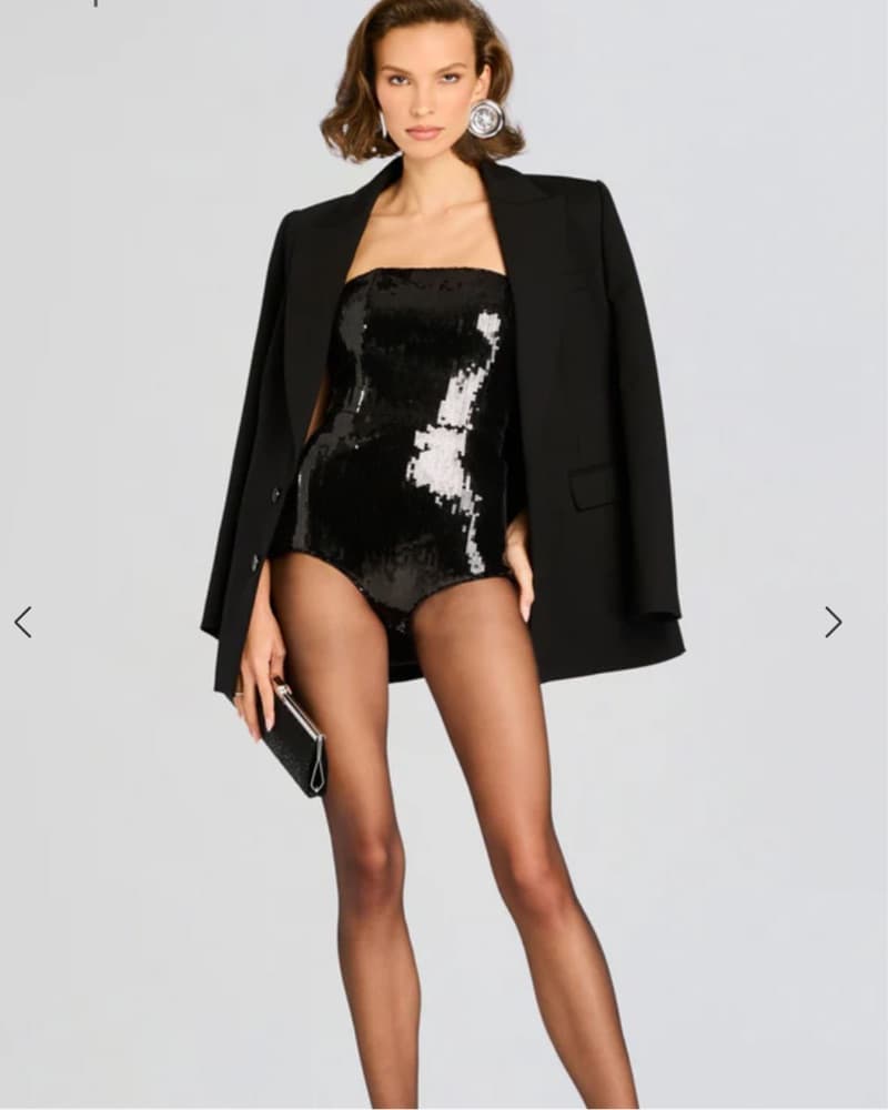 Retrofete Estella Sequin Romper - Image 1