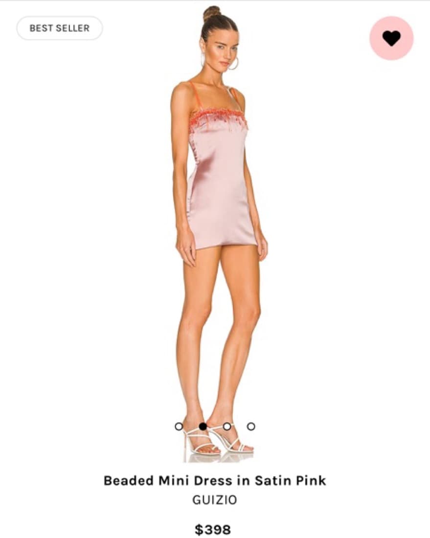 Pink Danielle Guizio mini dres - Image 2
