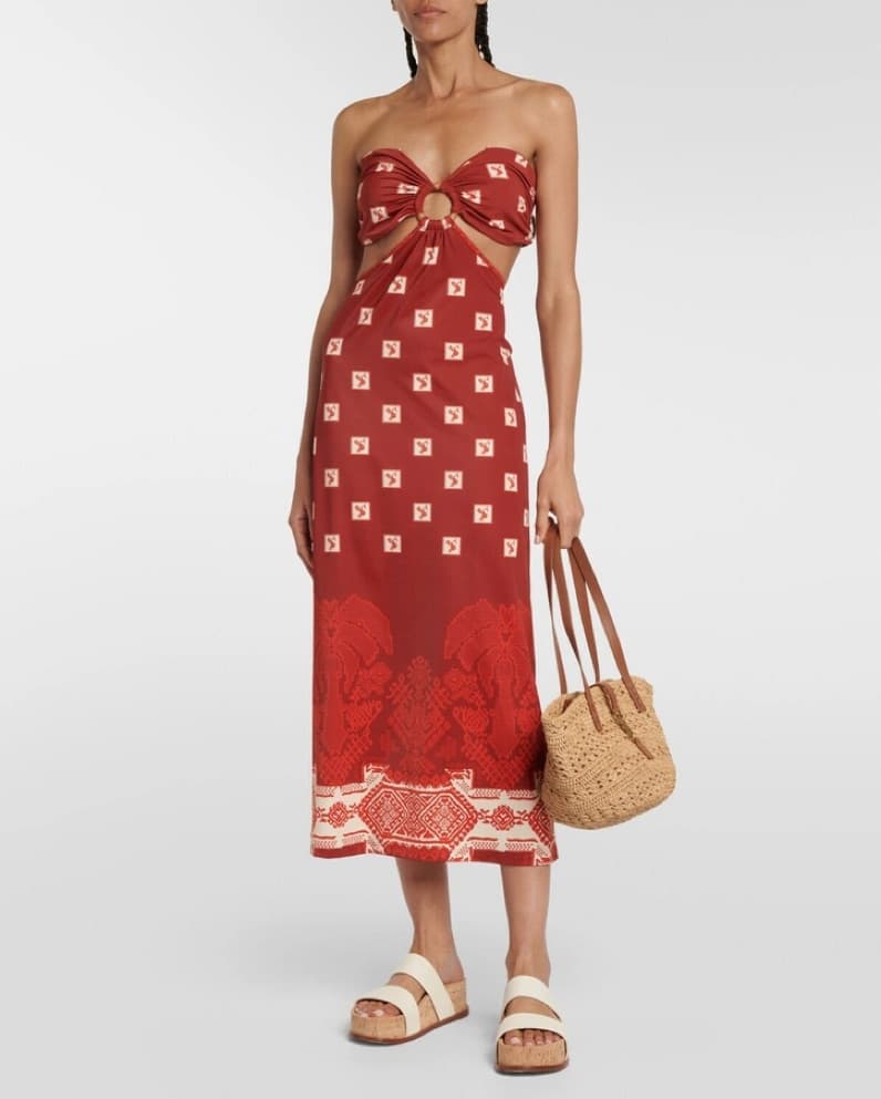 Johanna Ortiz Strapless Dress - S - Image 4