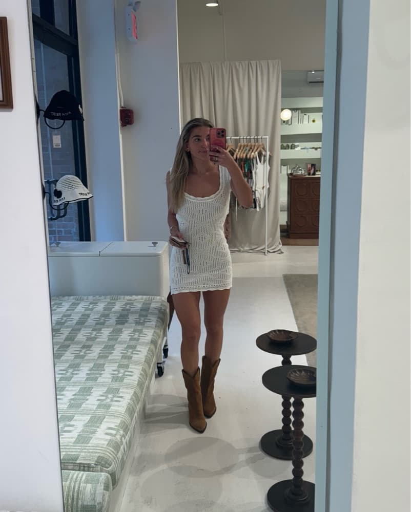 Asta Resort Eve Crotchet Mini Dress - Image 1