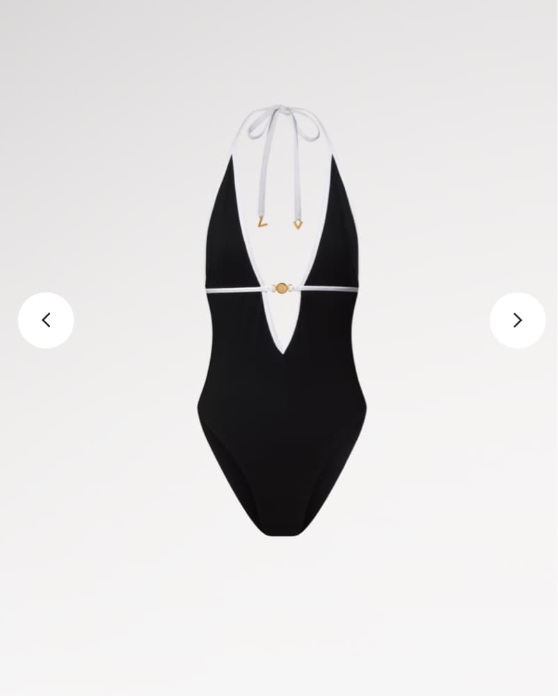 Louis Vuitton Trim V-Neck Swimsuit - Image 3