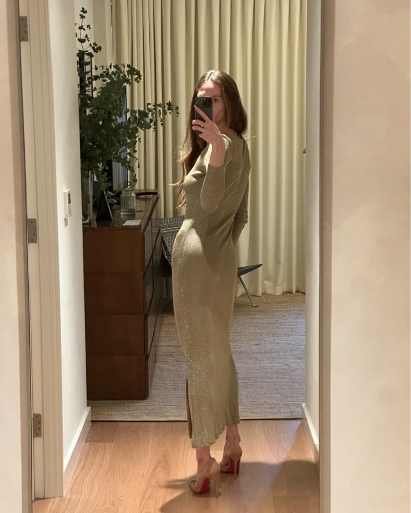 Vintage Chic Holiday Dress  - Image 2