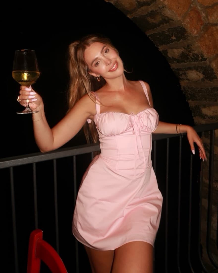 House Of CB Carlotta Pink Corset Dress - Image 3