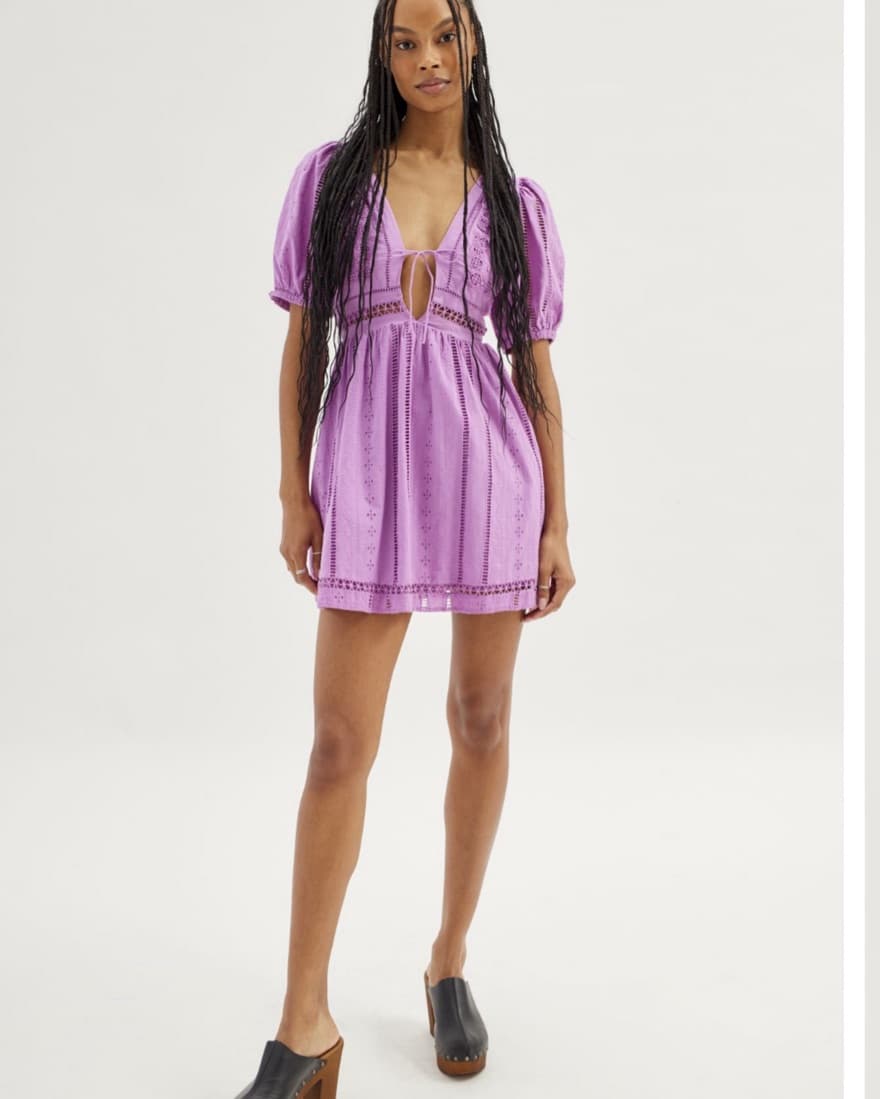 Urban Purple Mini Dress - Image 2