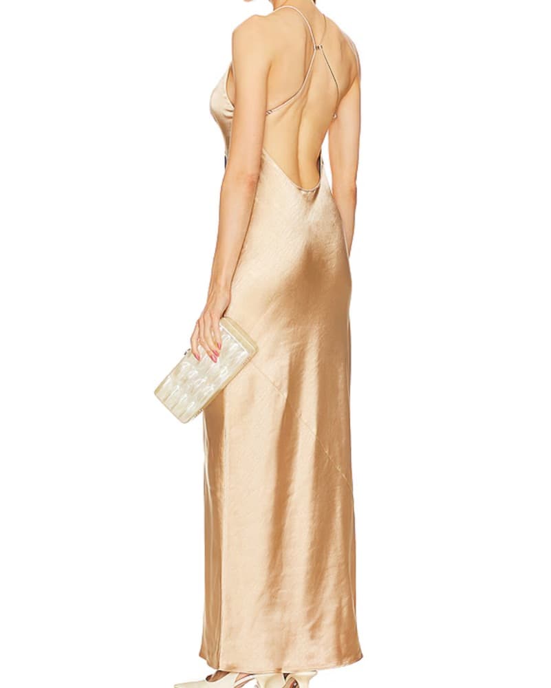 Imogen Maxi Dress in Champagne - Image 2