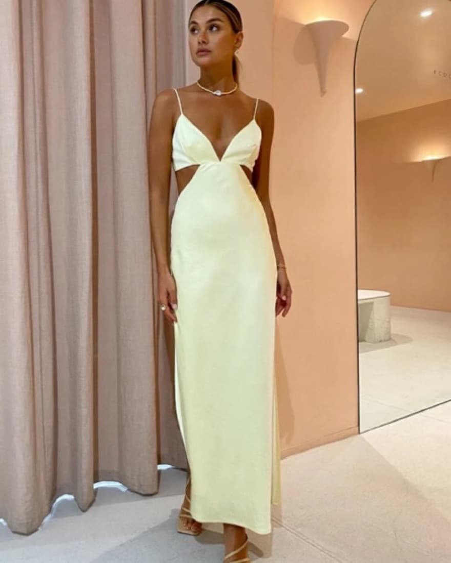 Significant Other Yellow Jacy Dress - Image 4