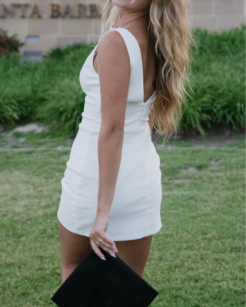 Ance Gria White Mini Dress - Image 5