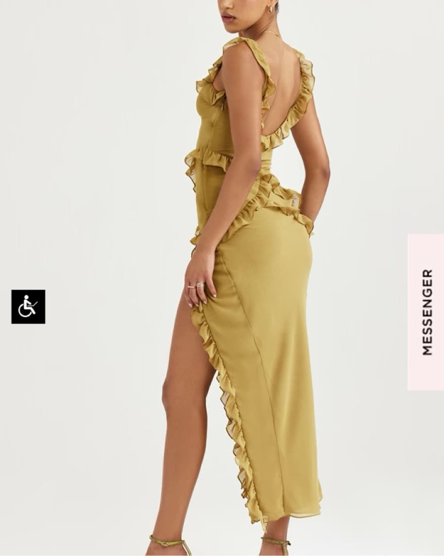House of CB - Pixie dress in Olive - Image 2