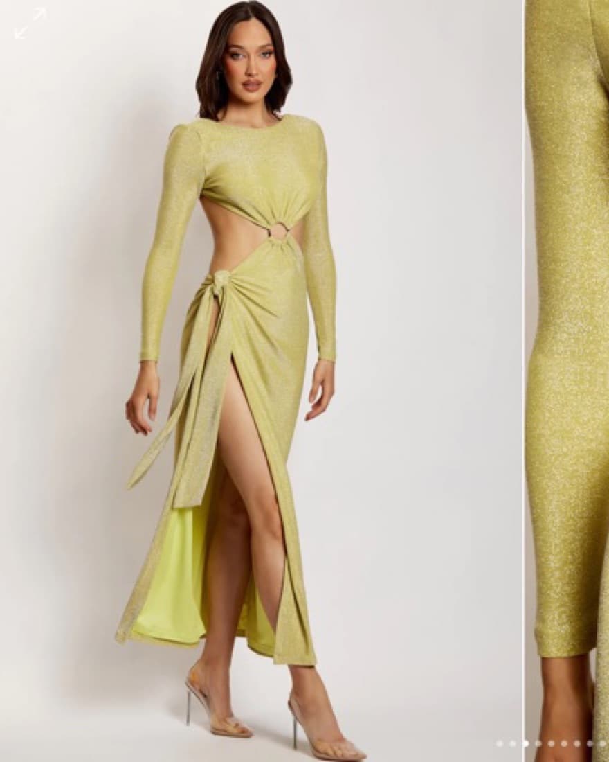 Meshki Green Sparkle Dress - Image 1