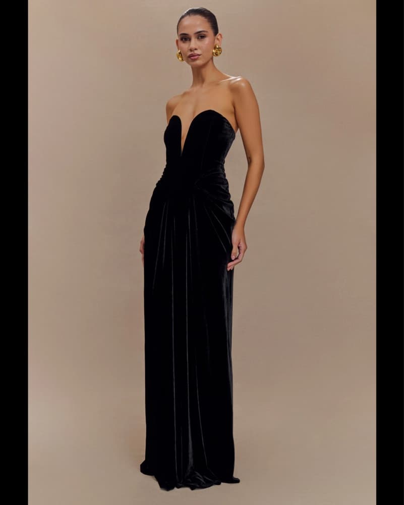 Meshki Paige Velvet Dress - Image 2