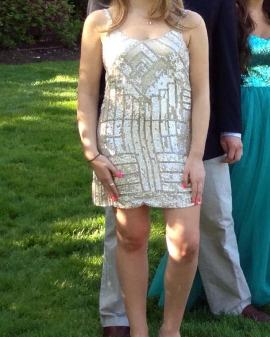 Parker Gold Sequin Dress  - Image 2