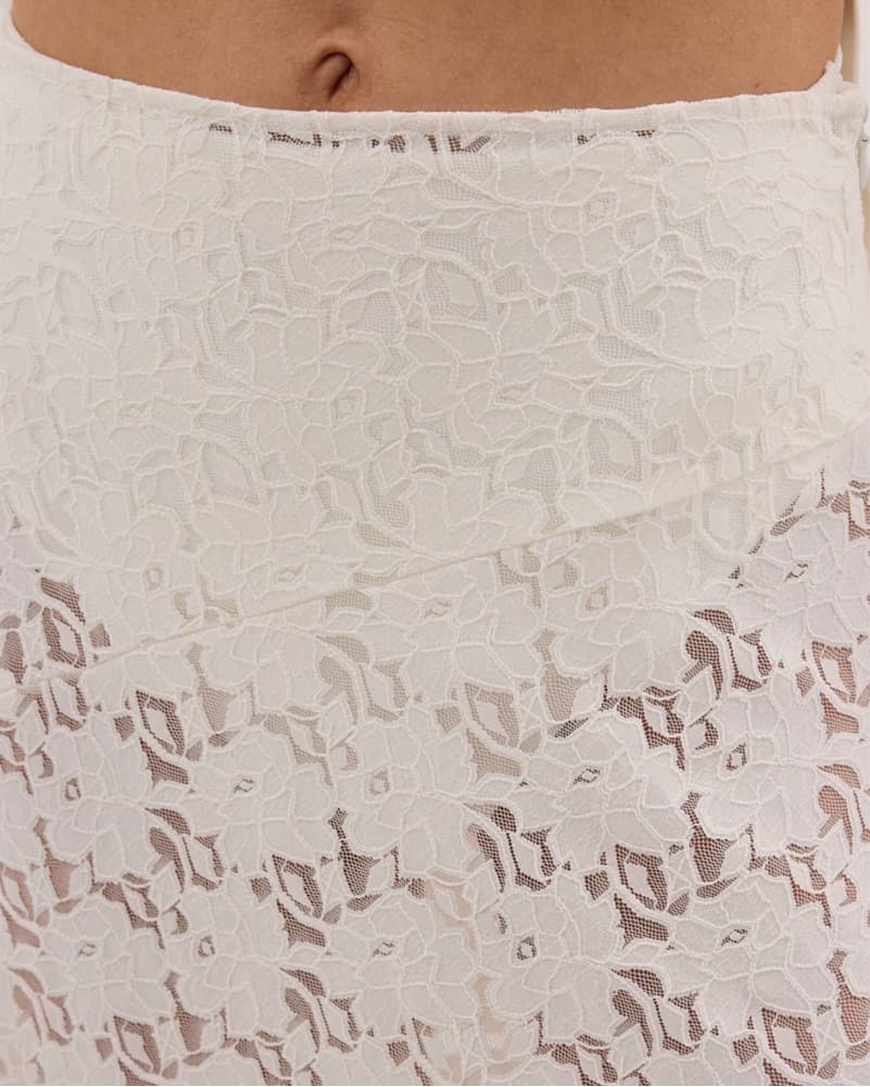 DISSH White Lace Maxi Skirt - Image 5
