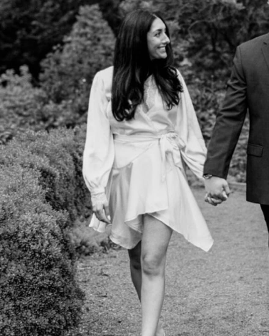 Nadeen Mini Dress in Ivory - Image 4