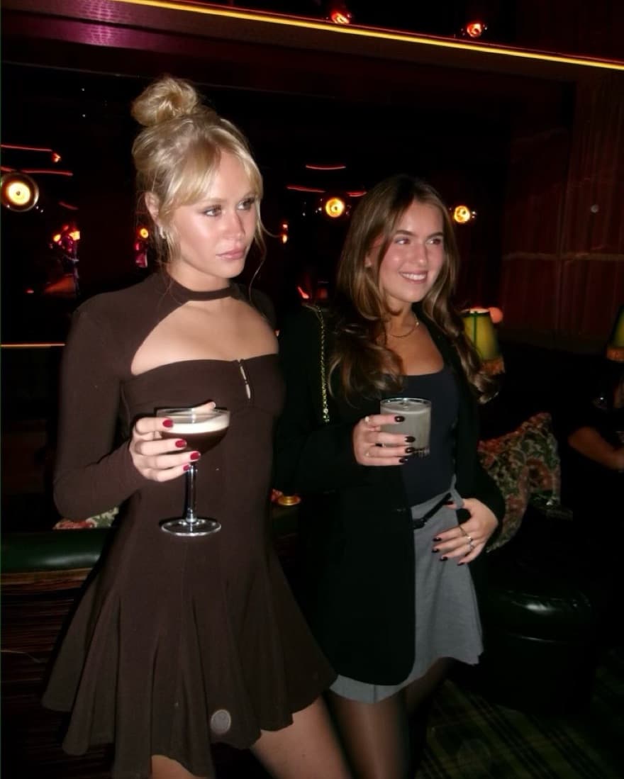 Formal Brown Mini Dress - Image 1