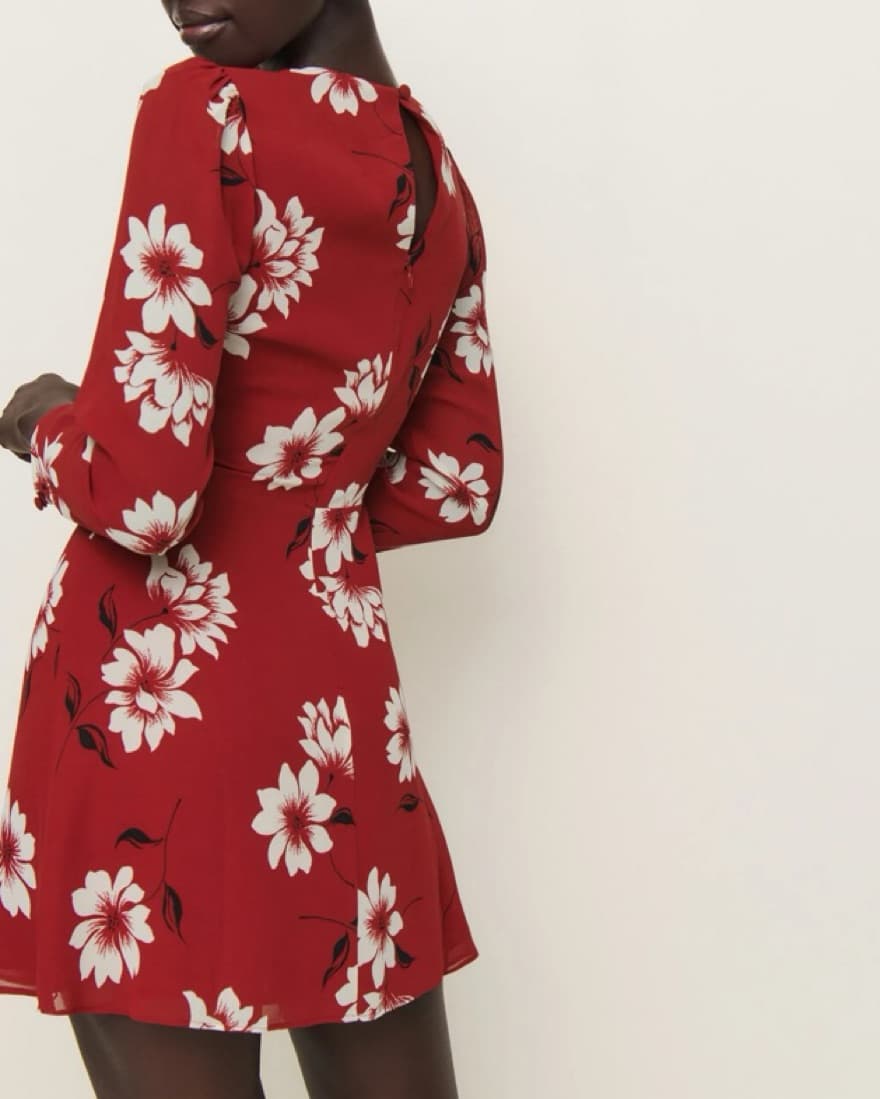 Reformation Long Sleeved Floral Dress - Image 2