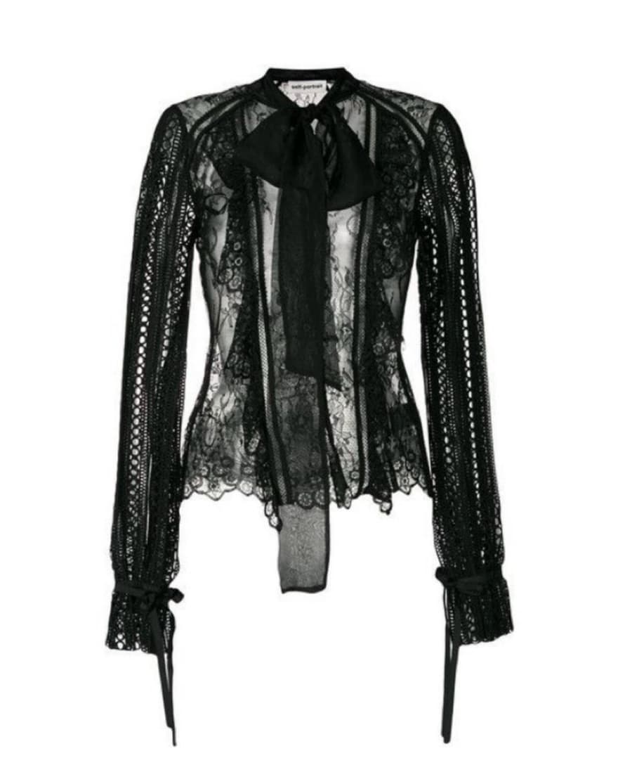 Self-Portrait Lace Top - Image 1