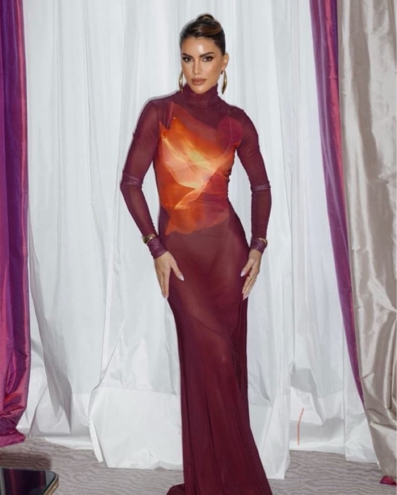 Sheer Sunset Gown - Image 1