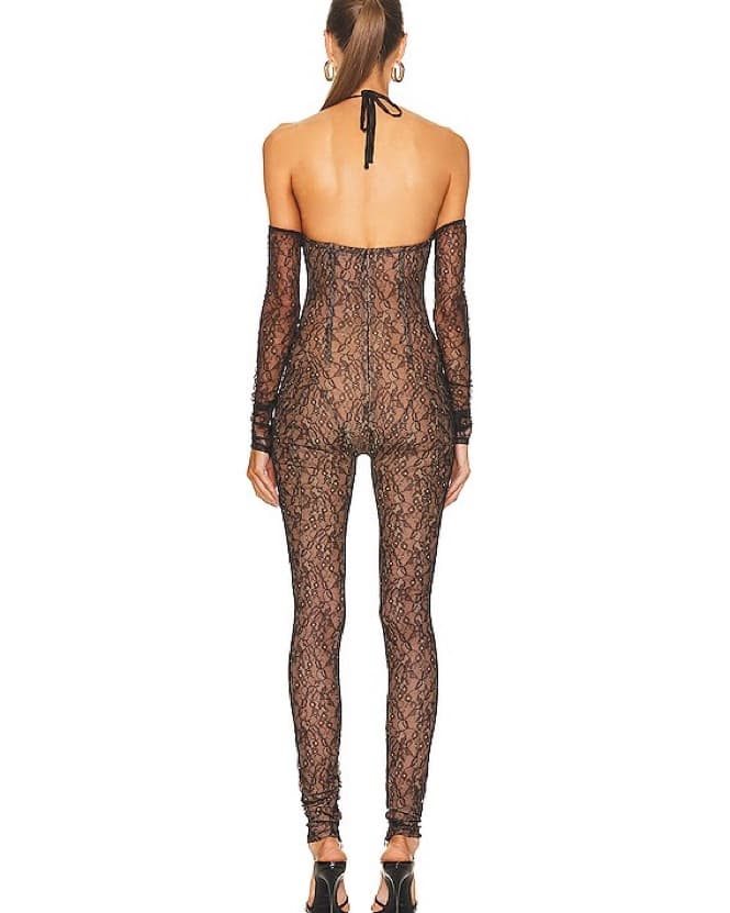 LaQuan Smith Lace Jumpsuit - Image 3