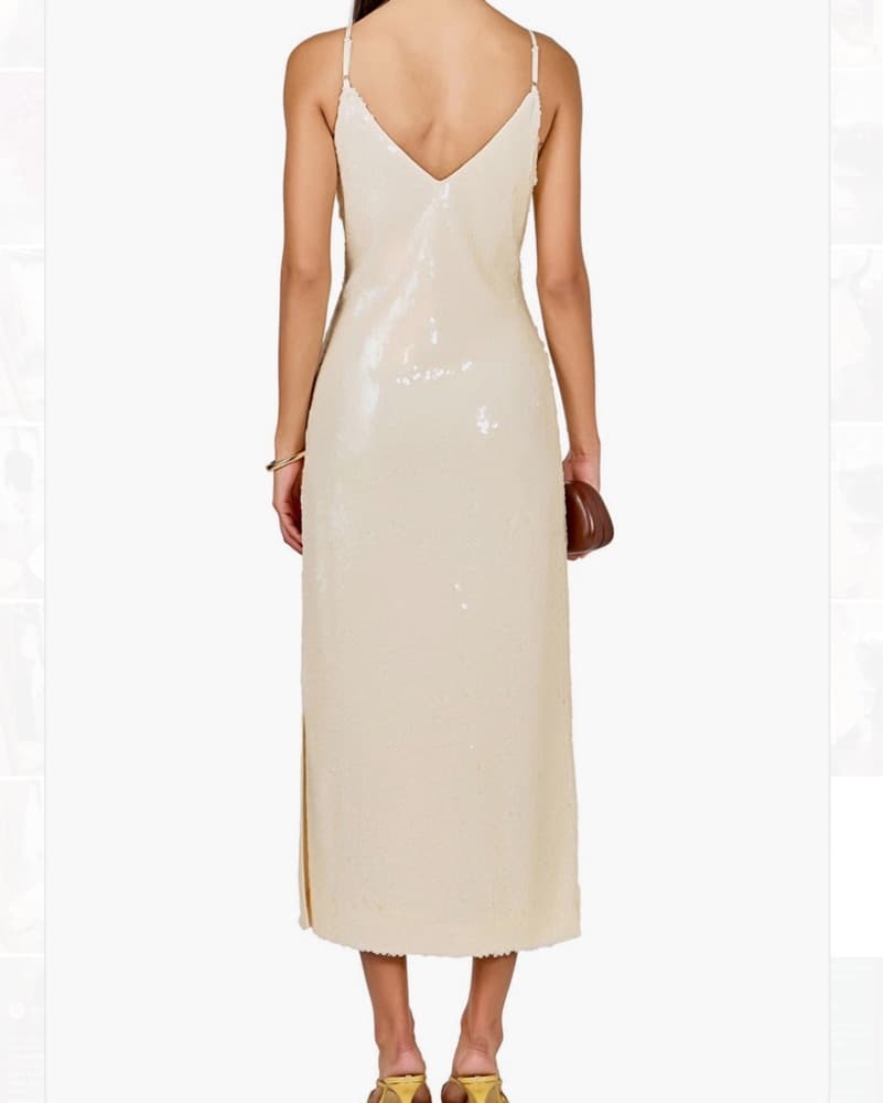 Endless Rose White Sequin Dress - Image 3