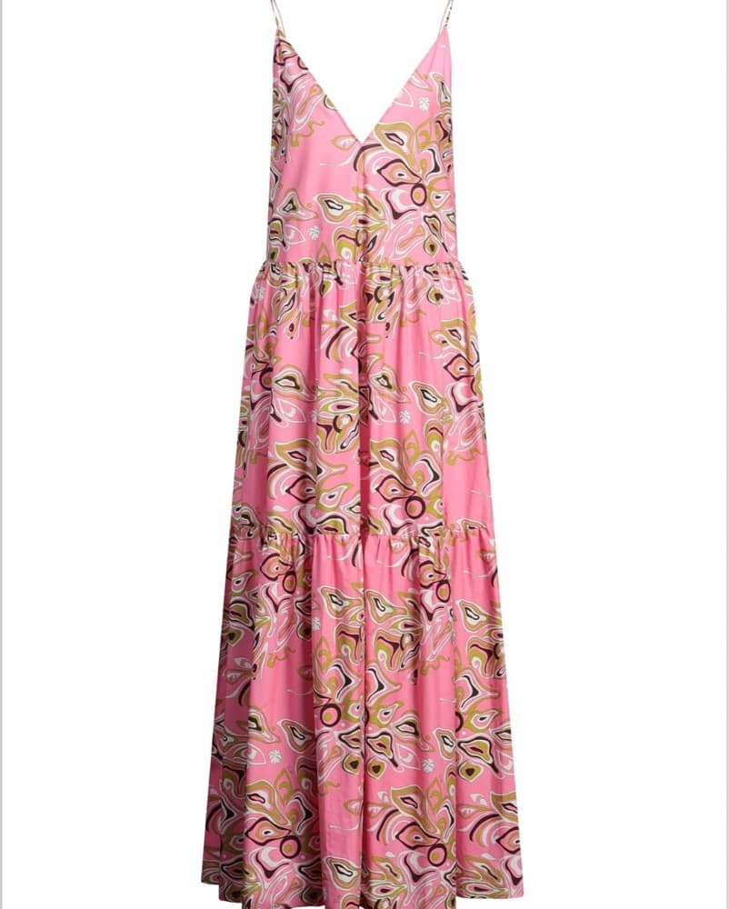 Emilio Pucci Long Tiered Cotton Dress  - Image 1